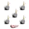 Service Caster 2 Inch MRI Safe Casters, 10mm Threaded Stem, Set of 5, 5PK SCC-TS02S50-TPR-GRY-M10X22-MRI-5 - alternate 3
